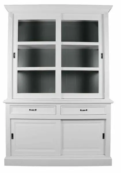 Vitrinen Schrank Vincenza 150 cm Landhaus - verschiedene Farben Markenware