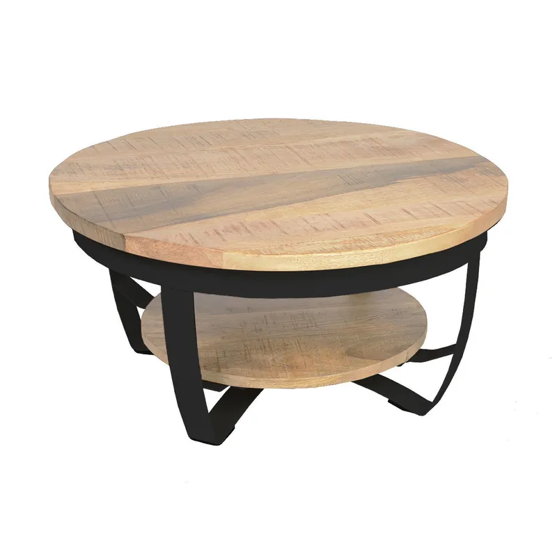 Preis Gesenkt Lubock Couchtisch in zwei Farben erhältlich Mangholz 70 cm Beistelltisch