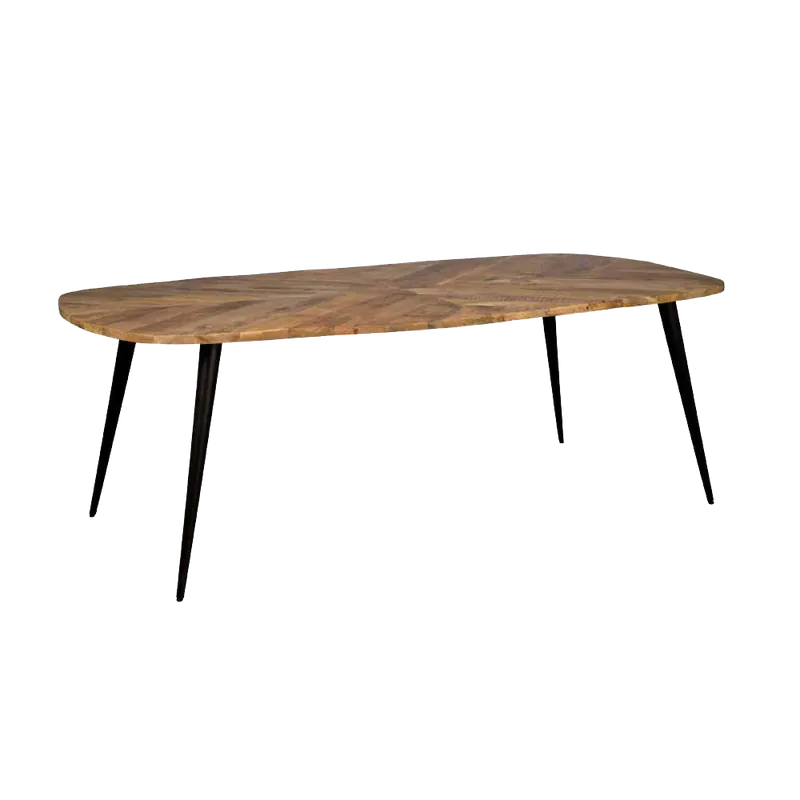 Top-Preis Giovanni Esstisch 180-240 cm Mango Holz Metallbeine