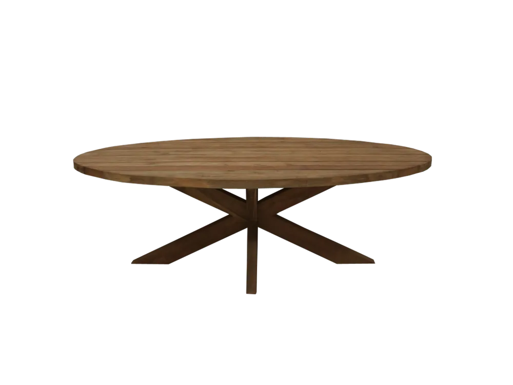 Angebot Ovaler Gartentisch Teak - verschiedene Varianten Outdoor Tisch Massivholz