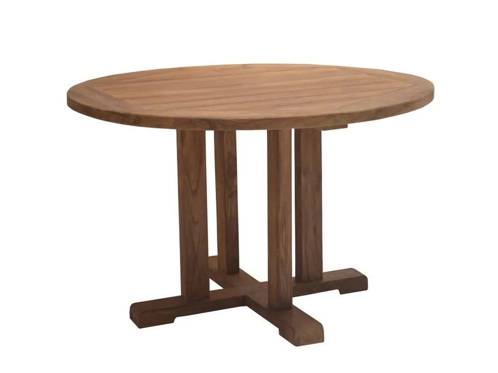 Garantierte Lieferung Runder Gartentisch Teak - verschiedene Varianten - Outdoor Tisch
