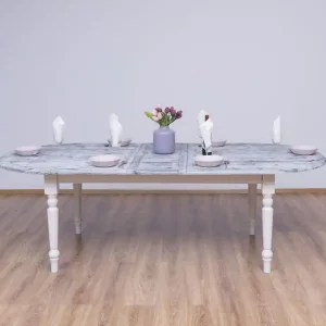 Esstisch ausziehbar 160/200, 180/220, 210/250 cm mit gedrechselten Beinen - Landhaus Tisch Top-Preis