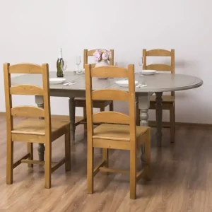 Sichere Zahlung Esstisch ausziehbar 160/200, 180/220, 210/250 cm mit gedrechselten Beinen - Landhaus Tisch