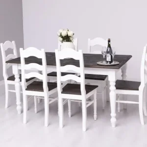 Massiver Esstisch 160 - 210 cm mit gedrechselten Beinen - Landhaus Tisch Schneller Versand