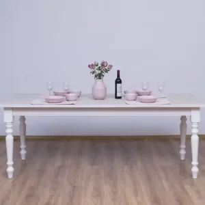Neu Massiver Esstisch 160 - 210 cm mit gedrechselten Beinen - Landhaus Tisch