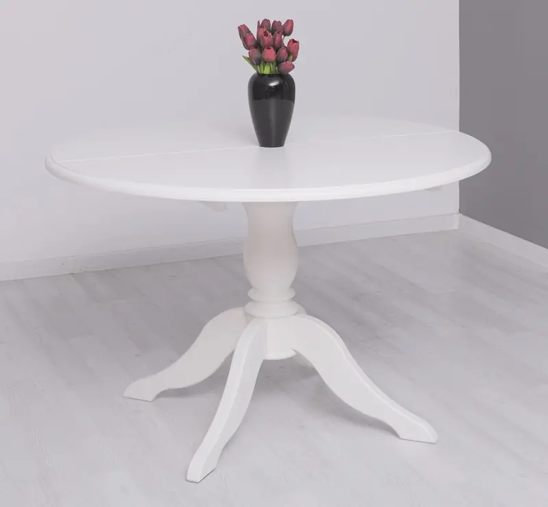 Nur Für Kurze Zeit Runder Tisch erweiterbar 120 cm x 120 cm + Verlängerung 40cm
