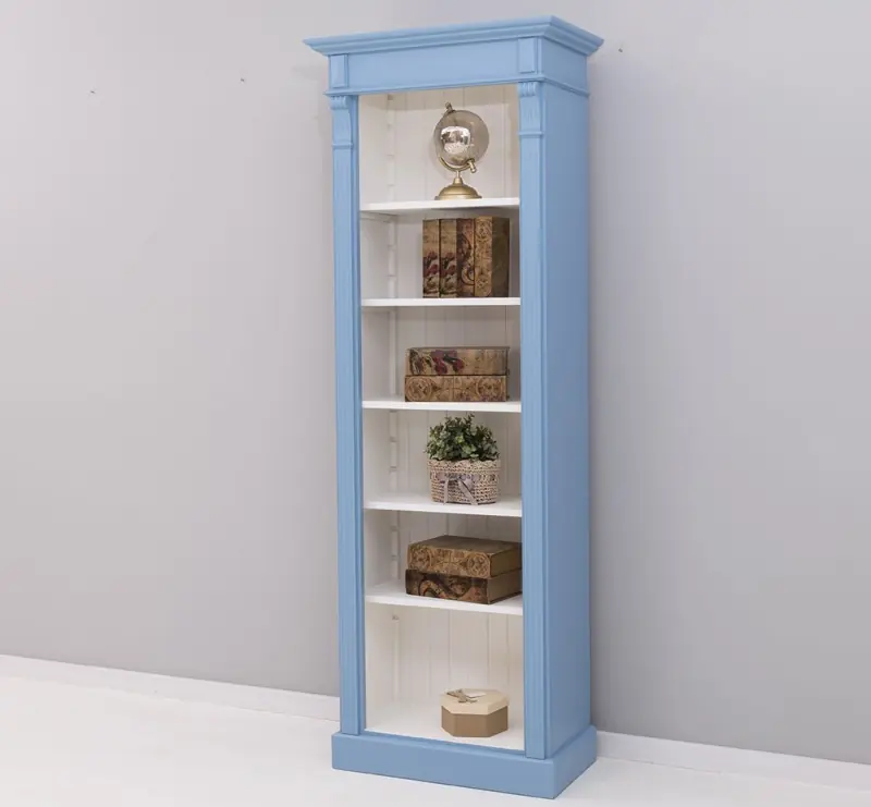 Massives Bücherregal mit verstellbaren Regalbrettern - Landhaus Regal in verschiedene Farben Günstig