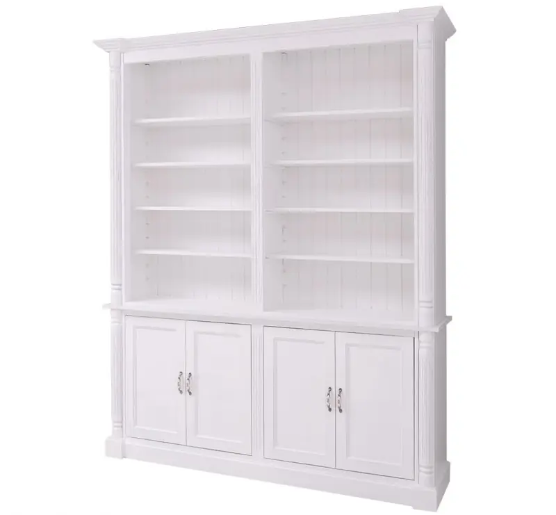 Ausverkauf Bücherschrank im Landhaus Stil - Massivholz Regal - Bücherwand Bücherregal