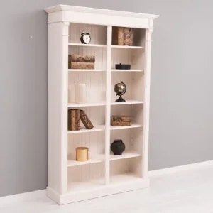 Zertifiziert Bücherregal im Landhaus Stil - Massivholz Regal - Bücherwand Bücherschrank