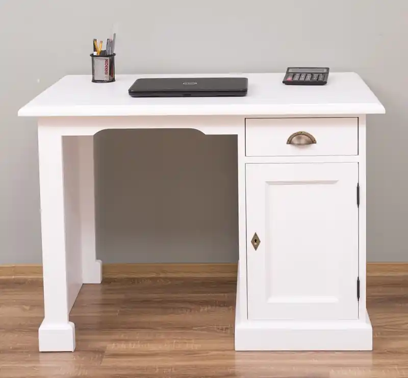 Schreibtisch-Landhaus Stil – verschiedene Farben -1 Schubladen 110 cm Direktkauf
