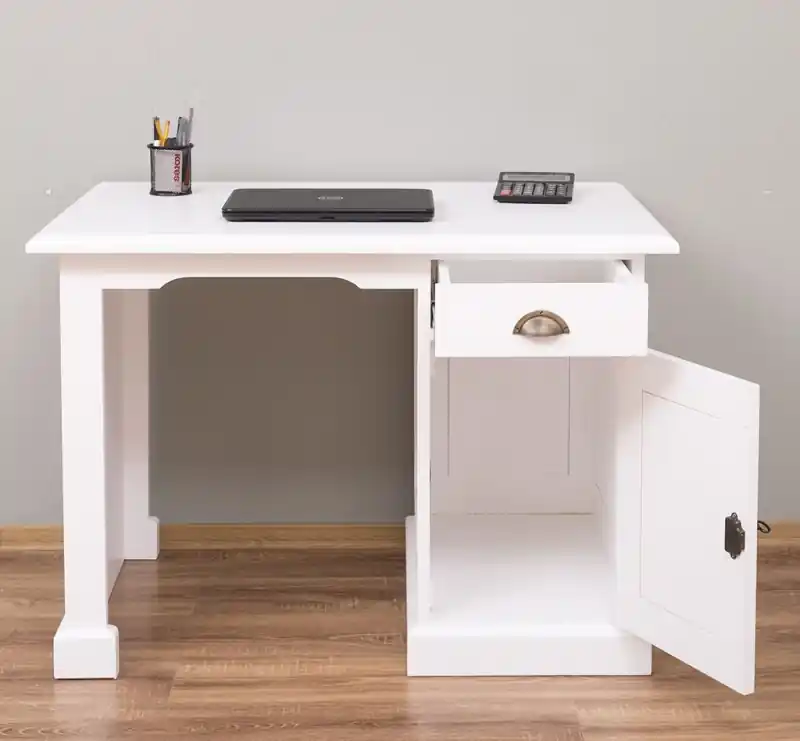 Schreibtisch-Landhaus Stil – verschiedene Farben -1 Schubladen 110 cm Preisreduziert