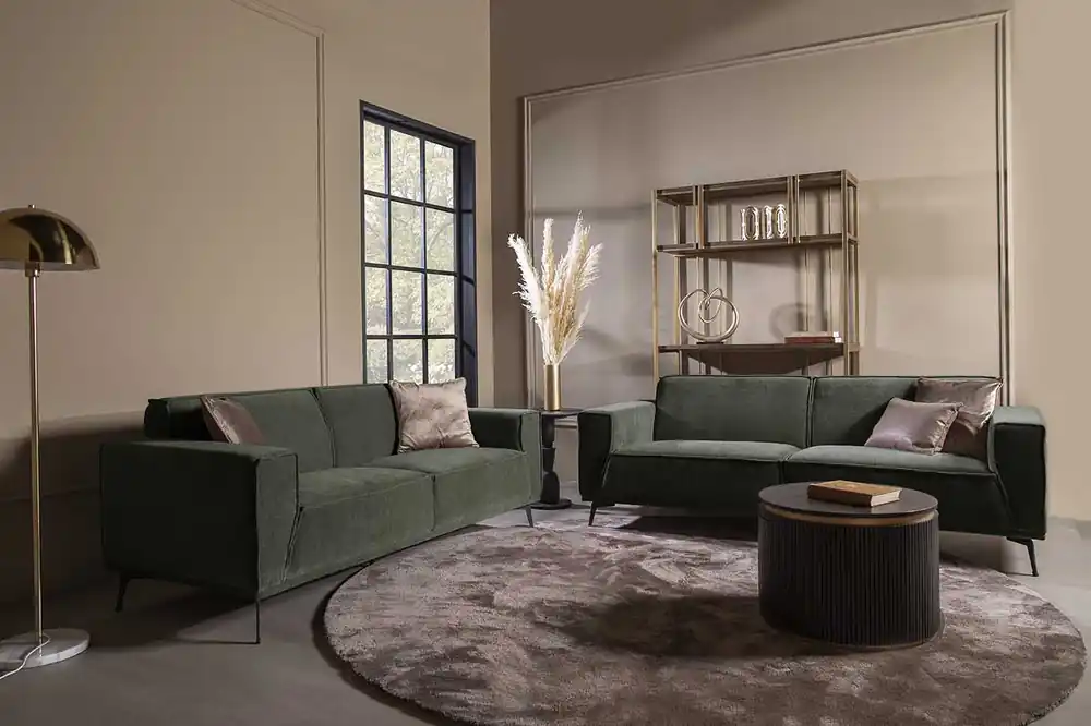 Nur Heute Sofa - Leeds - Loungesofa - 3 + 2,5 Sitzer in verschiedenen Farben - sofort lieferbar