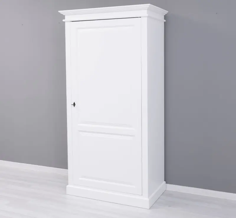 Kleiderschrank 1-türig - 103cm Massivholz Schrank - verschiedene Varianten Rabatt