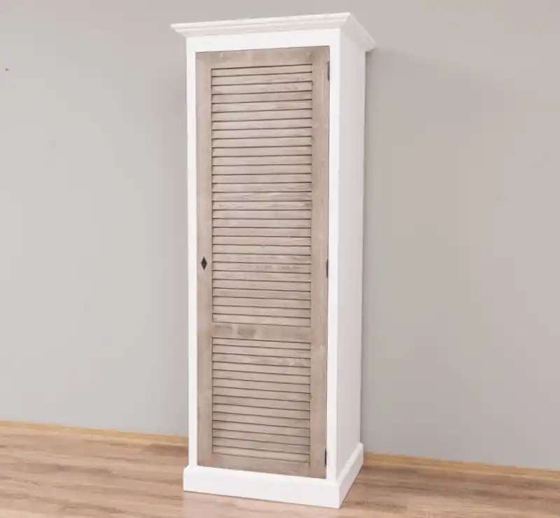 Landhaus Kleiderschrank 1-türig - 76cm Massivholz Schrank - verschiedene Varianten Preiswert