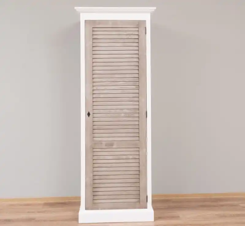 Landhaus Kleiderschrank 1-türig - 76cm Massivholz Schrank - verschiedene Varianten Preiswert