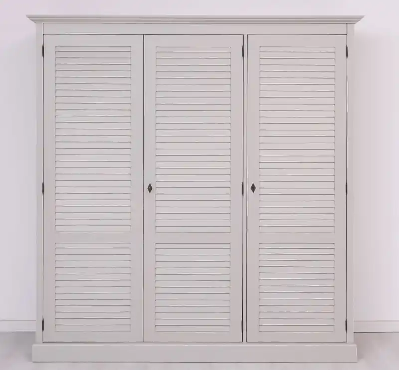 Solange Der Vorrat Reicht Landhaus Lamellen Kleiderschrank 3-türig Massivholz Schrank - verschiedene Varianten