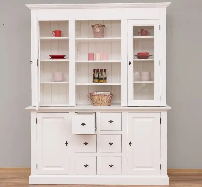 Must-Have Wohnzimmer Buffet 170 cm breit mit 6 Schubladen und 4 Türen - Landhaus Vitrine
