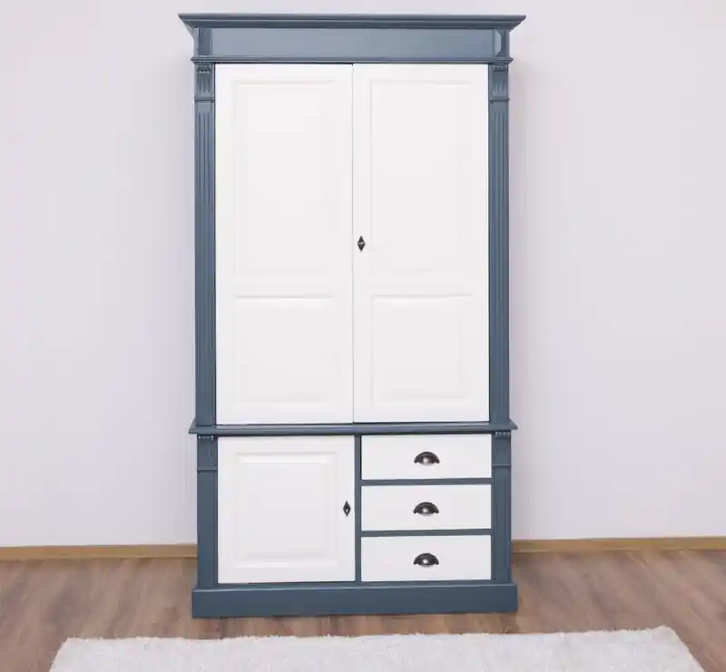 Heißes Angebot Massivholz Kiefern Kleiderschrank - 121 cm breit - Landhaus