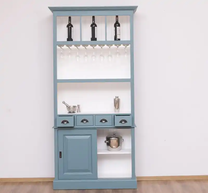 Barschrank aus massiven Kiefernholz - 103 cm Breit - Landhaus Schrank Schneller Versand