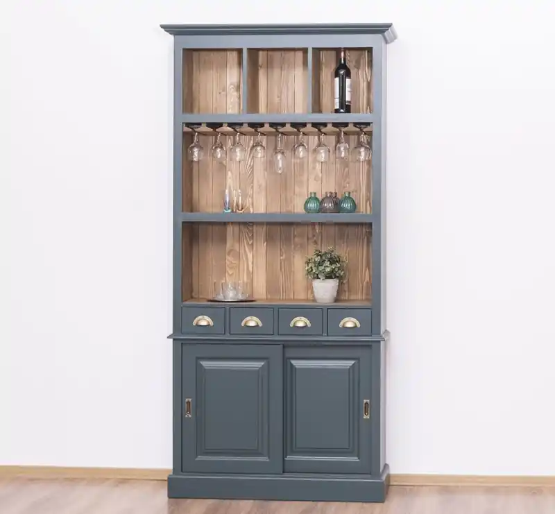 Barschrank aus massiven Kiefernholz - 103 cm Breit - Landhaus Schrank Top-Angebot