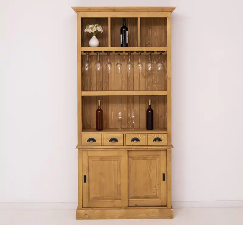 Barschrank aus massiven Kiefernholz - 103 cm Breit - Landhaus Schrank Jetzt Kaufen