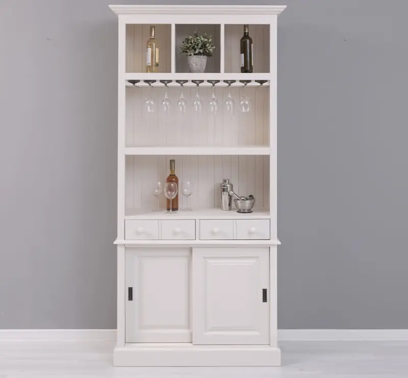 Finale Aktion Barschrank aus massiven Kiefernholz - 103 cm Breit - Landhaus Schrank