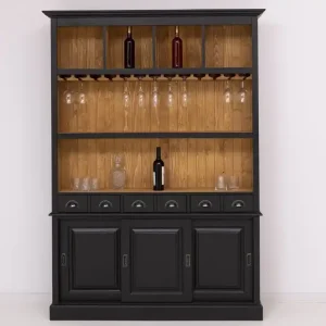 Aktuell Barschrank Massivholz - 151 cm Breit - Landhaus Schrank