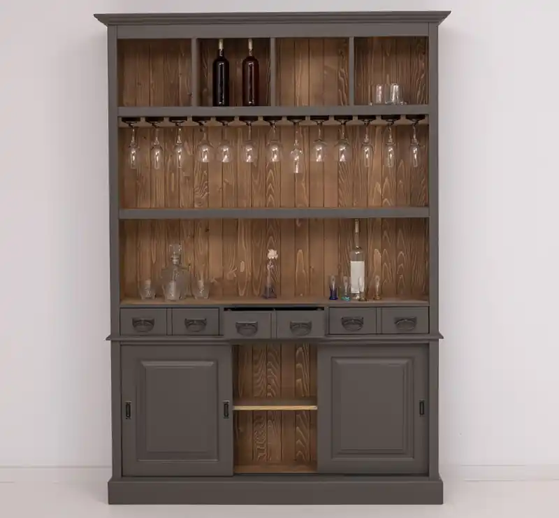 Barschrank Massivholz - 151 cm Breit - Landhaus Schrank Angebot