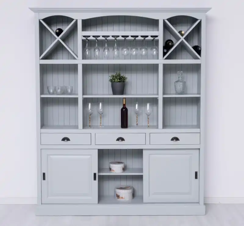 Barschrank aus massiven Kiefernholz - 180 cm Breit - Landhaus Schrank Meistverkauft