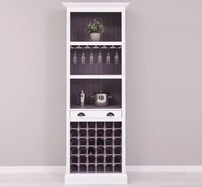 Top-Angebot Barschrank aus massiven Kiefernholz - 78 cm Breit - Landhaus Schrank