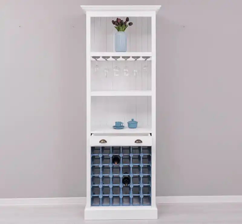 Angebot Barschrank aus massiven Kiefernholz - 78 cm Breit - Landhaus Schrank