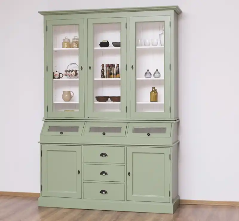 Bestpreis Landhaus Vitrinen Schrank 164 cm