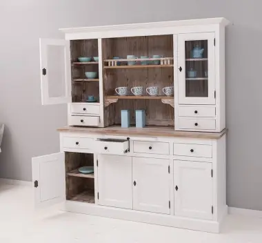 Landhaus Küchenschrank im alten Landhausstil aus Massivholz Küchen Schrank 180 cm Bestpreis