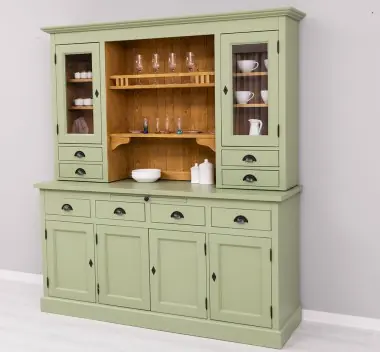 Sonderangebot Landhaus Küchenschrank im alten Landhausstil aus Massivholz Küchen Schrank 180 cm