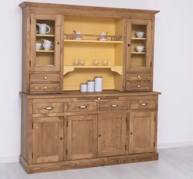 Landhaus Küchenschrank im alten Landhausstil aus Massivholz Küchen Schrank 180 cm Versand Am Gleichen Tag
