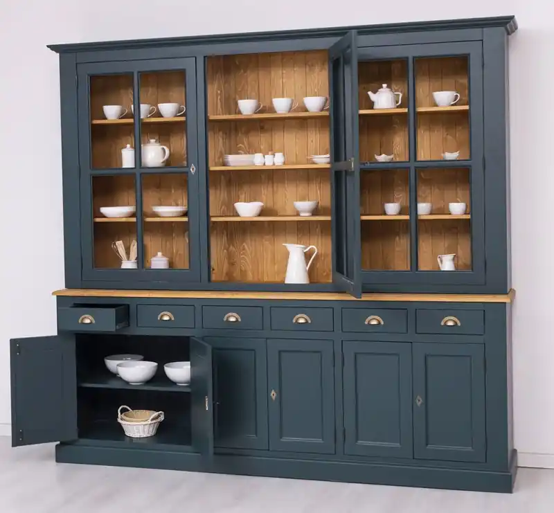 Vitrinen Schrank aus Massivholz Küchenschrank 245 cm Bestseller