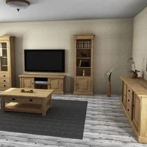 Wohnzimmer Möbel Set im Landhaus Stil 5-teilig Saisonangebot