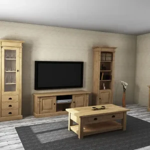 Wohnzimmer Möbel Set im Landhaus Stil 5-teilig Preiswert