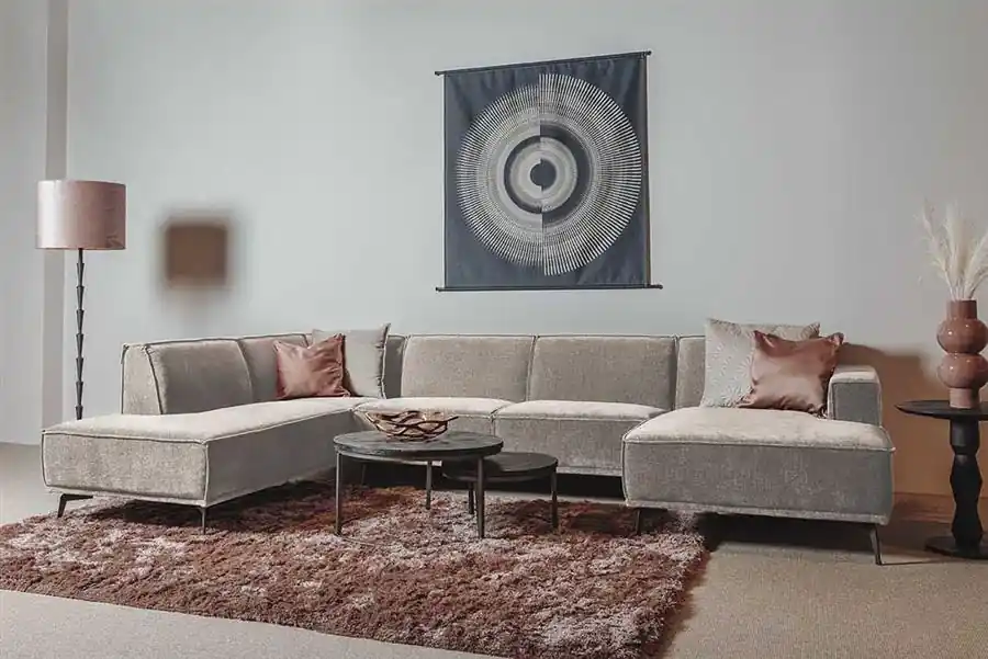 Leeds Loungesofa 350cm Ottomane L - Ecksofa - Sofa - sofort lieferbar Must-Have