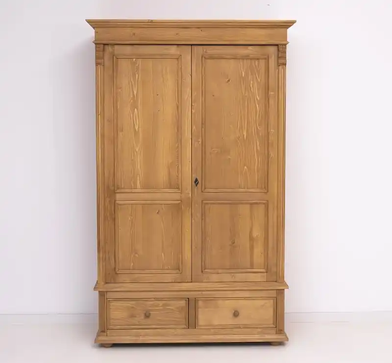Preisknaller Kleiderschrank Massivholz weiß - verschiedene Farben wählbar - Landhaus Schrank