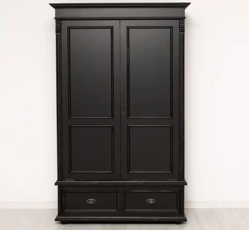 Kleiderschrank Massivholz weiß - verschiedene Farben wählbar - Landhaus Schrank Top-Seller