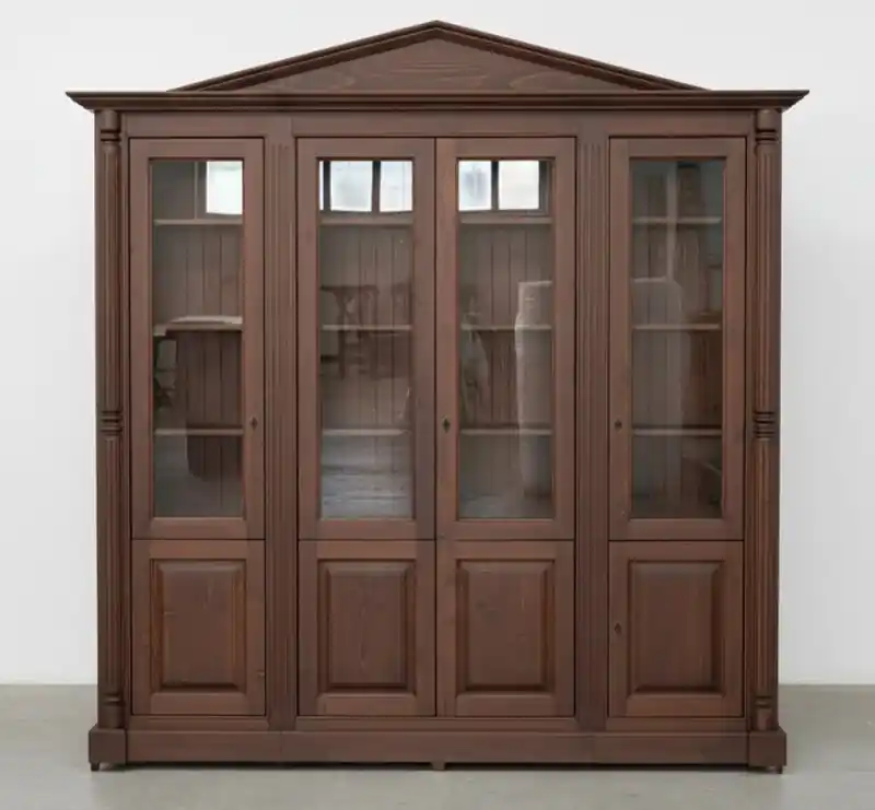 Landhaus Doppelvitrine aus Massivholz – Vitrine Preisknaller