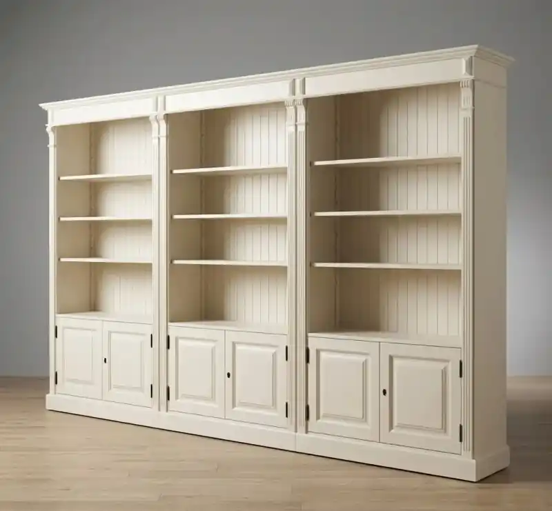 Neu Im Sortiment Massives Kiefernholz Bücherregal „Directoire“ – Eleganz & Stauraum