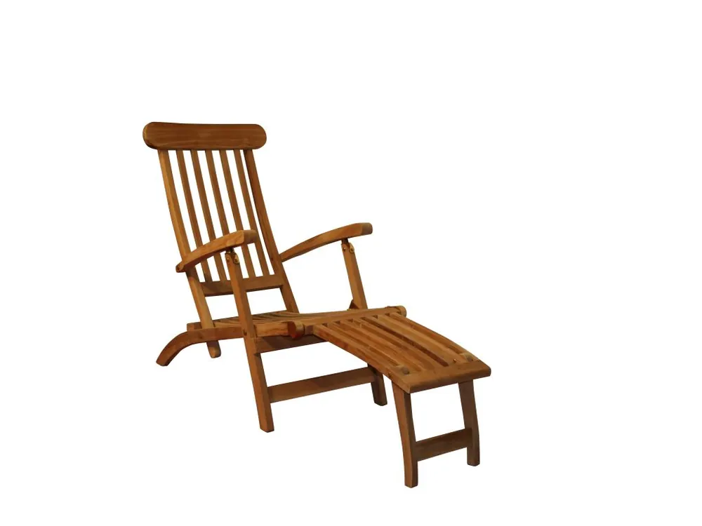 Deck Chair Sonnenliege mit Kissen Premium Teakholz Mega-Angebot