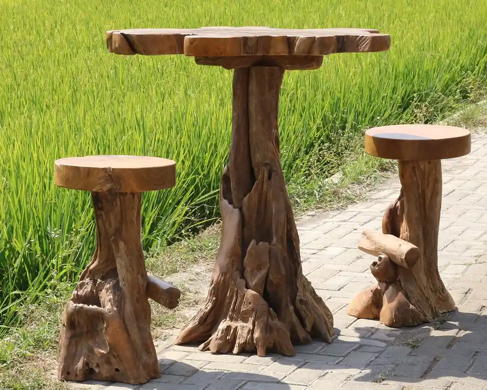 Hocker aus aus recyceltem Teakholz - Outdoor- Meistverkauft