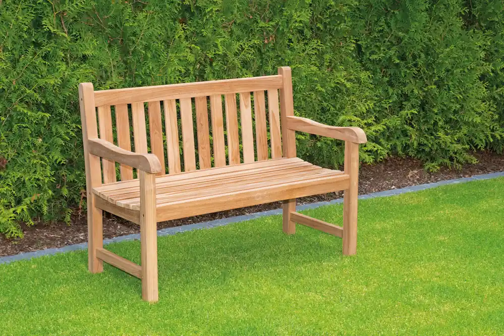 Angebot DERRY 2-Sitzer Gartenbank aus Teakholz – 120 cm