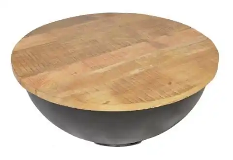 Sonderaktion AKTION - Couchtisch Bowl in schwarz - Mangoholz
