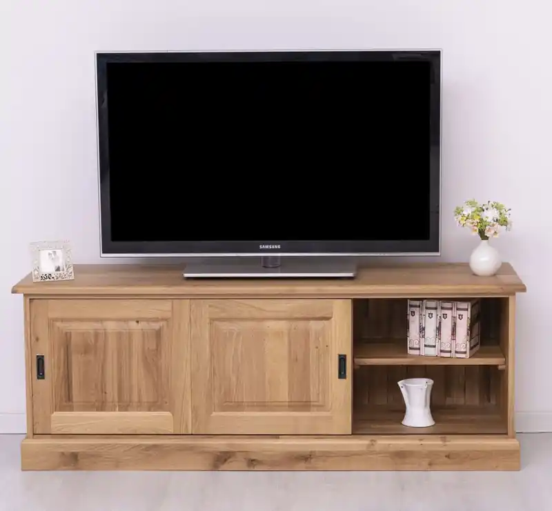 TV-Schrank Eiche 160 cm breit mit 2 Türen - Landhaus Lowboard Neue Ware
