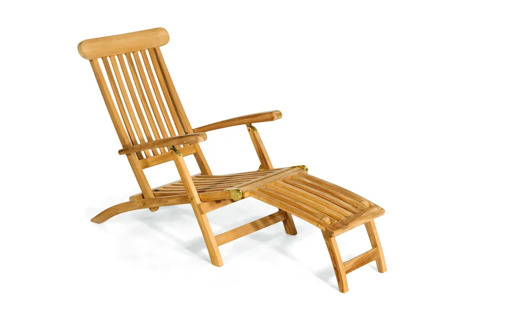 Deck Chair „MANHATTAN“ Teakholz 192x58 cm Highlight