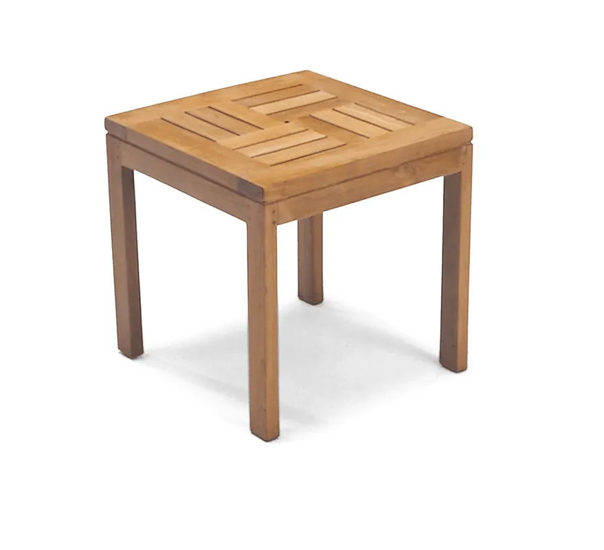 Beistelltisch "Roundside“ aus Teak-Natur ca. 45×45×45 cm Billig